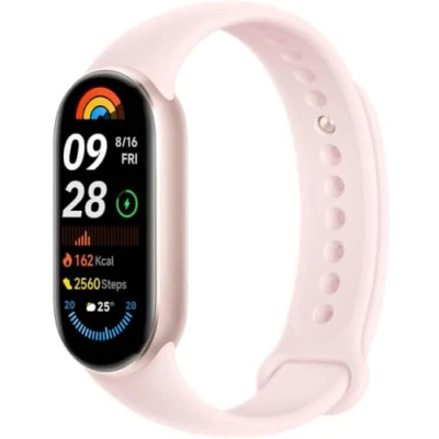 Afbeelding van Xiaomi Smart Band 9 activiteitenarmband, batterijduur tot 21 dagen, AMOLED display met 60 Hz verversingssnelheid, hartslagsensor, roze