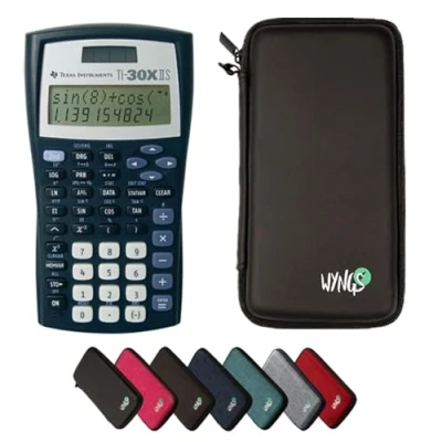 Afbeelding van CALCUSO Basispakket zwart met Rekenmachine TI 30X IIS