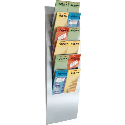 Afbeelding van Folderhouder Counter 6 vak wand folderrek