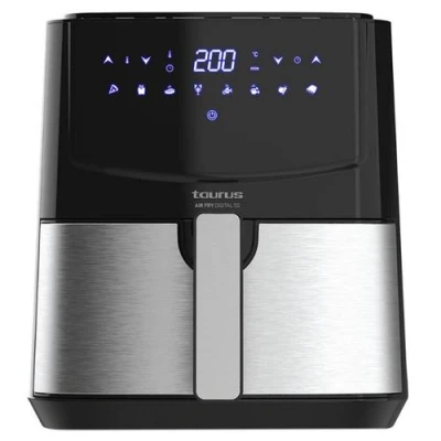 Image de Friteuse sans huile 1.2kg 1450w noir/inox Taurus airfrydigital 5s