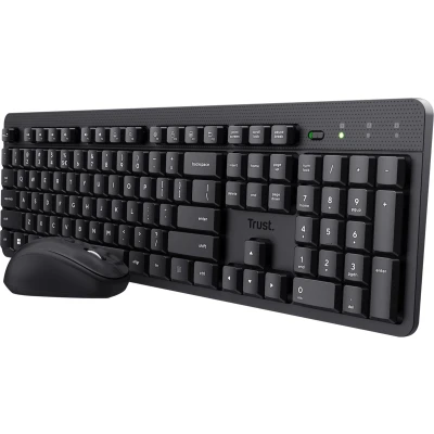 Afbeelding van Trust Ody II draadloos stil toetsenbord en muis, azerty