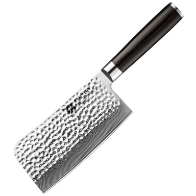 Afbeelding van Xinzuo B1H Series Hakbijl Professioneel Gehamerd Damascus staal (67 laags met kern van 10Cr15CoMoV) Vlijmscherp keukenmes Inclusief geschenkdoos