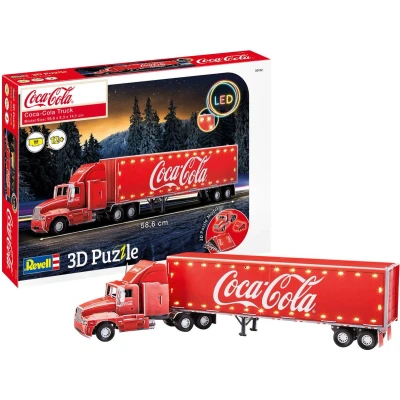 Afbeelding van Revell 00152 RV 3D Puzzle Coca Cola Truck LED Edition puzzel