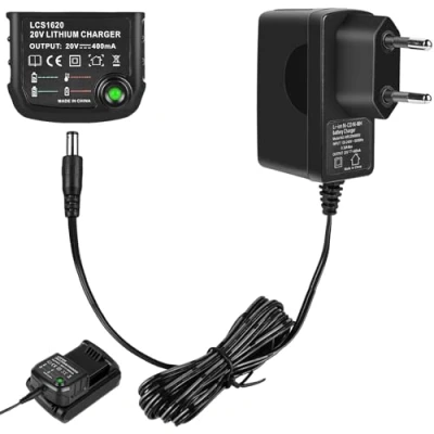 Afbeelding van 18 V/20 V lithiumlader: oplader compatibel met Black &amp; Decker BL2018 XJ BL1518 LBXR20 OPE LB20 LBX20 LBX4020 LBXR2020 BL1514 LBXR1 66 LB2X4 020