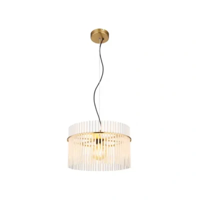 Afbeelding van Hanglamp Gorley, Ø 40 cm, goudkleurig, glas