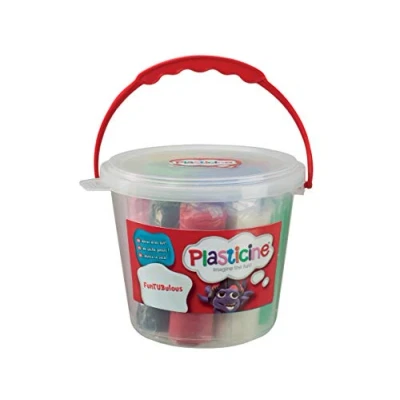 Afbeelding van Plasticine F9L10259 FunTUBulous modelleringsklei met vormen, meerkleurig