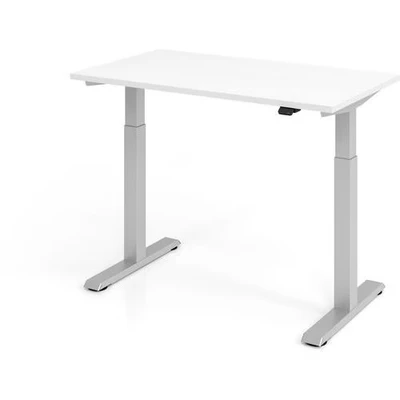 Afbeelding van XMST 612 S Bureau 120 x 67 Tafelhoogte I Elektrisch in hoogte verstelbaar Wit/Zilver