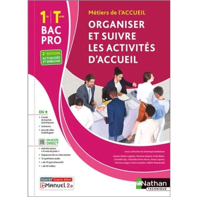 Image de Organiser et suivre les activités d&#039;accueil 1re/Term Bac pro Livre + licence élève 2023