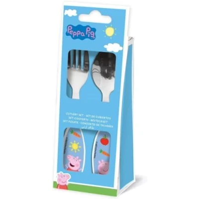 Afbeelding van Stor PEPPA PIG kinderbestek, metaal, 2 stuks