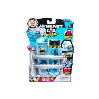 Afbeelding van MrBeast Lab Swarms Pack Experimenteer door water toe te voegen, de reageerbuis schudden en 5 verpakkingen verzamelfiguren van 2,5 cm onthullen, meer dan 100 om verzamelen, zoek