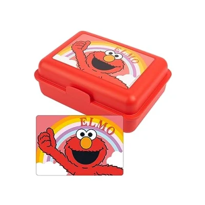 Afbeelding van United Labels Sesamstraße Elmo broodtrommel met scheidingswand, rood