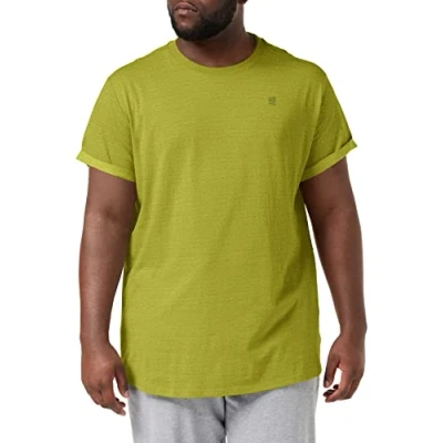 Image de G STAR T shirt Lash pour homme, Multicolore (olive fraîche Htr D16396 d176 1633), XS