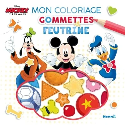 Afbeelding van DISNEY MICKEY ET SES AMIS MON COLORIAGE GOMMETTES FEUTRINE