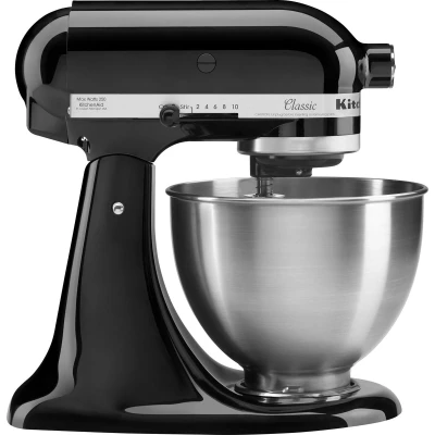 Afbeelding van KitchenAid 5K45SSEOB, zwart, 4,28L, 36(b)x25(d)x36(h)cm, 230V/275W