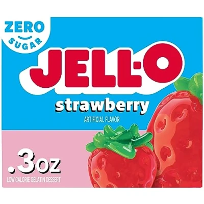 Afbeelding van Jello Strawberry zonder suiker, 8,5 g