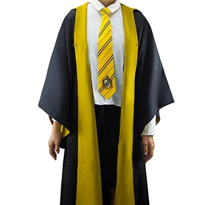 Afbeelding van Harry Potter Hufflepuff Wizard Robe / Huffelpuf tovenaar kostuum (S)