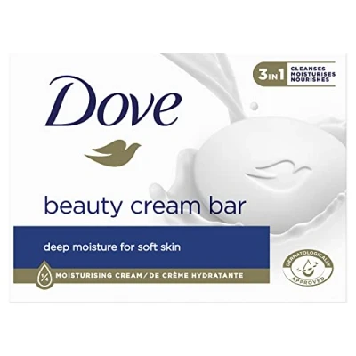 Afbeelding van Dove Beauty Cream Bar toiletcrème met 1/4 vochtinbrengende crème voor zachte en soepele handen
