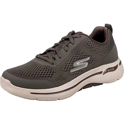 Afbeelding van Skechers IN ÜBERGRÖSSE GO WALK ARCH FIT 216116 Sneakers laag, Heren, Maat: 47, Taupe Textiel