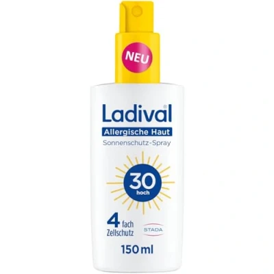 Afbeelding van Ladival Zonnespray SPF 30 voor het lichaam bij zonneallergie en Mallorcaanse acne, waterdicht, met 4 lagen celbescherming, 150 ml