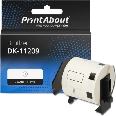 Afbeelding van Huismerk Brother DK 11209 Etiket Zwart op wit (29 mm x 62 mm)