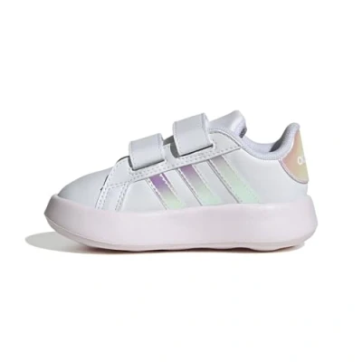 Image de adidas Grand Court 2.0 Shoes Kids Mixte enfant Chaussures de tennis, Ftwr White Almost Pink Core Black, 20.5 EU