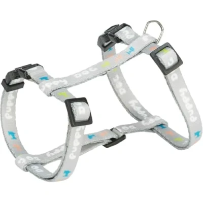 Afbeelding van Trixie Hondentuig Junior Met Riem Lichtgrijs 2745X1 CM / 2 MTR