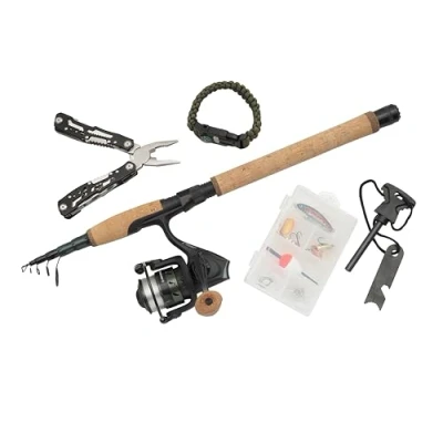 Afbeelding van Abu Garcia Diplomat Wilderness Survival Tele Combo 2.13m (2 10g) Vissets