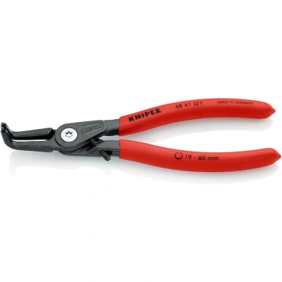 Image de KNIPEX 48 41 J21 pince à circlips de précision pour bagues intérieures dans les alésages avec revêtement plastique antidérapant