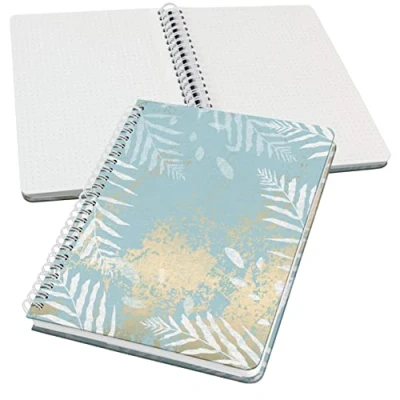 Afbeelding van Sigel spiraal notitieboek Jolie A5 hardcover 120 pagina&#039;s dots 100 grams papier Heavenly Leaves SI JN614