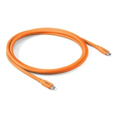 Image de Club 3D Câble USB 24 pin C (M) pour USB4 2 m support 4K60Hz, débit de transfert données jusqu&#039;à 20 Gbps, 240 W puissance, Fast Power Charging (240W), E marker orange