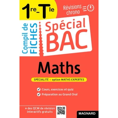 Image de Spécial Bac Compil de Fiches Maths 1re, Tle 2025