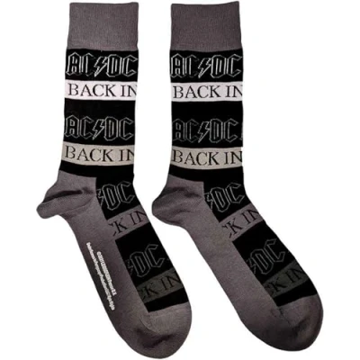 Afbeelding van AC/DC Back In Black Sokken EU 40 45 Zwart/Grijs