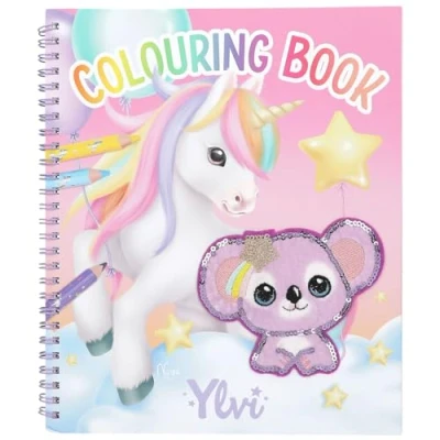 Afbeelding van Ylvi &amp; the Minimoomis Kleurboek met Eenhoorn Pailletten