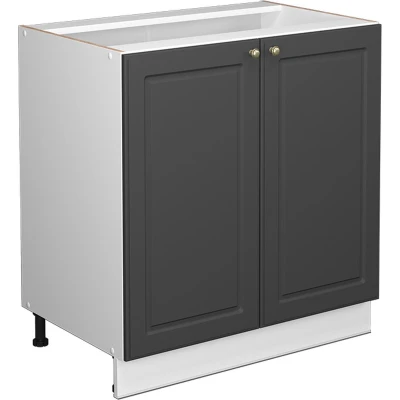 Afbeelding van Vicco Halfhoge kast Fame Line, Antraciet goud/Wit, 80 x 81.6 cm met legplank, zonder werkblad
