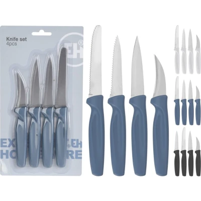 Afbeelding van Excellent Houseware 4 Delige Set Keukenmesjes Assorti