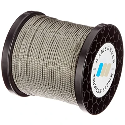 Afbeelding van Roestvrij stalen kabel V4A 3mm 7x7 100m voor leuningen