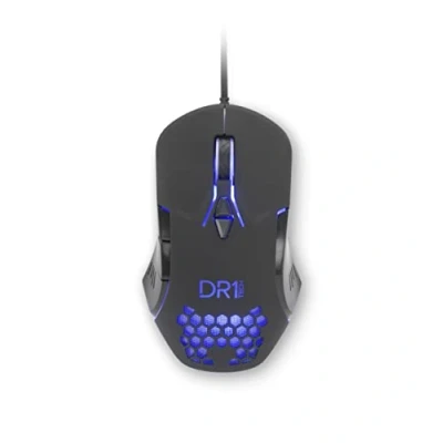 Afbeelding van [Amazon Exclusive] DR1TECH Guardian gamingmuis met kabel van duurzame stof 7 toetsen tot 3200 DPI licht en duurzaam design ergonomische voor PC/PS4/XBOX