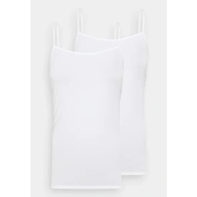 Afbeelding van Schiesser 2PACK Spaghetti TOPS Organic Cotton 95/5 Hemd, Dames, Maat: 38, Weiss