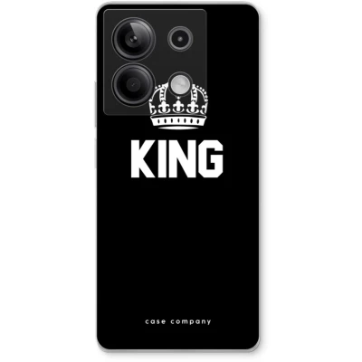 Afbeelding van Case Company® hoesje geschikt voor Xiaomi Redmi Note 13 5G King zwart Soft Cover Telefoonhoesje Bescherming aan alle Kanten en Schermrand