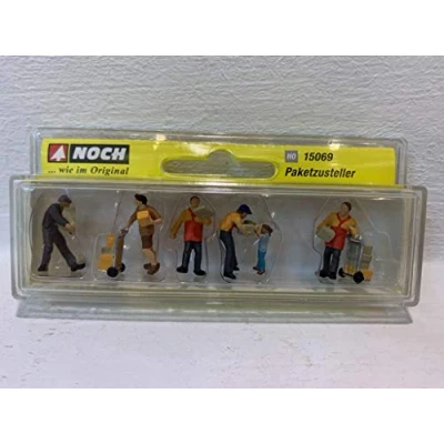 Afbeelding van NOCH 15069 H0 Pakketbezorgers figuren Geverfd, Staand
