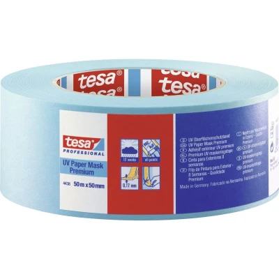 Afbeelding van tesa PREMIUM 04438 00064 00 Maskeertape tesakrepp Blauw (l x b) 50 m mm 1 stuk(s)