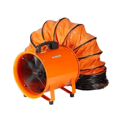Image de VEVOR Ventilateur d&#039;Extraction 145 W Extracteur d&#039;Air Conduit Industriel 203 mm Tuyau 10 m Volume 1733 m3/h Évacuation pour Extraire Fumée Maison Travail