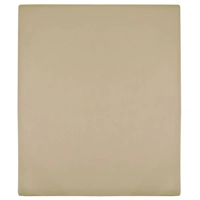 Afbeelding van Hoeslakens jersey 2 st 90x200 cm katoen taupe