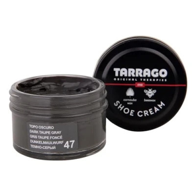Afbeelding van Tarrago schoencrème 047 donker taupe grijs 50ml