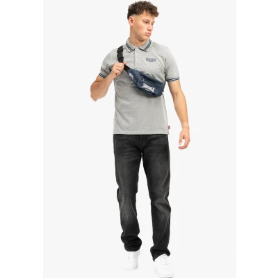 Afbeelding van Lonsdale Poloshirt, Heren, Maat: 3XL, Marl grey navy