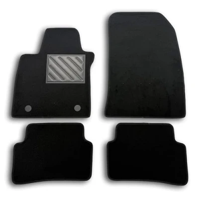 Afbeelding van Vloermatten voor Renault Clio 4 IV vanaf bouwjaar 2012 2019, antislip, versterkte hielbekleding van rubber