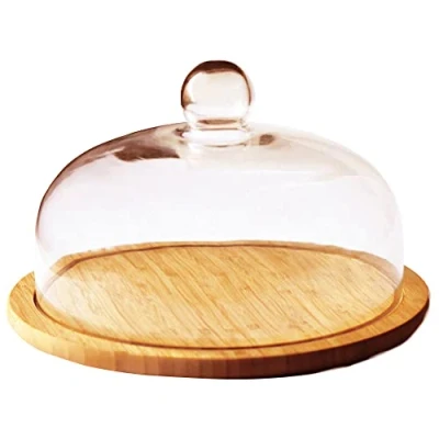 Afbeelding van Point Virgule Taartplateau met glazen stolp 30cm