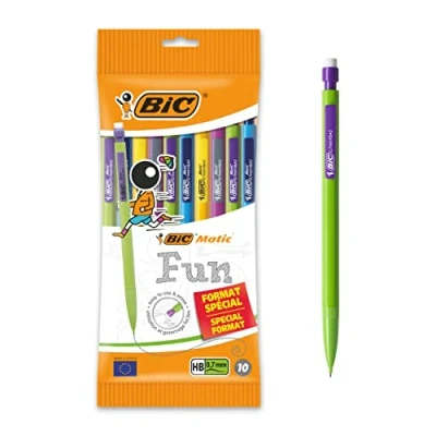 Afbeelding van Bic Matic Vulpotlood Fun 0,7 Mm, Ophangzakje Van 10 Stuks