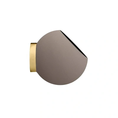Afbeelding van AYTM Globe wandpot, Ø 21 cm, grijsbruin, aluminium