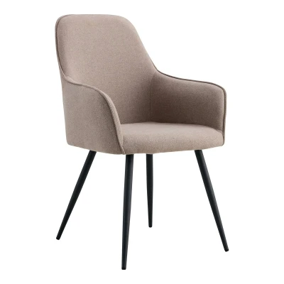Afbeelding van Harbo Dining Chair Chair, stone with black legs, HN1231